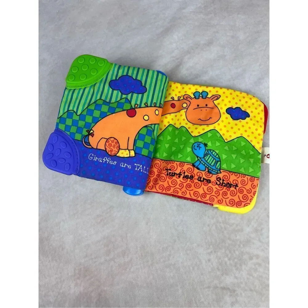Vintage Kids II Stuffed Plush Book Colorful Crinkle Toy